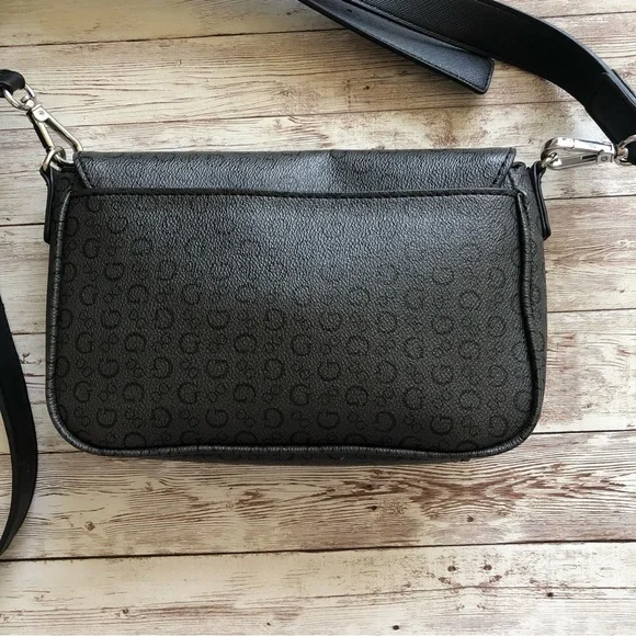 Guess Small Crossbody Bag Dark Gray - Picture 4 of 15